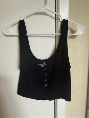 Free People Intimately Black Cropped Tank